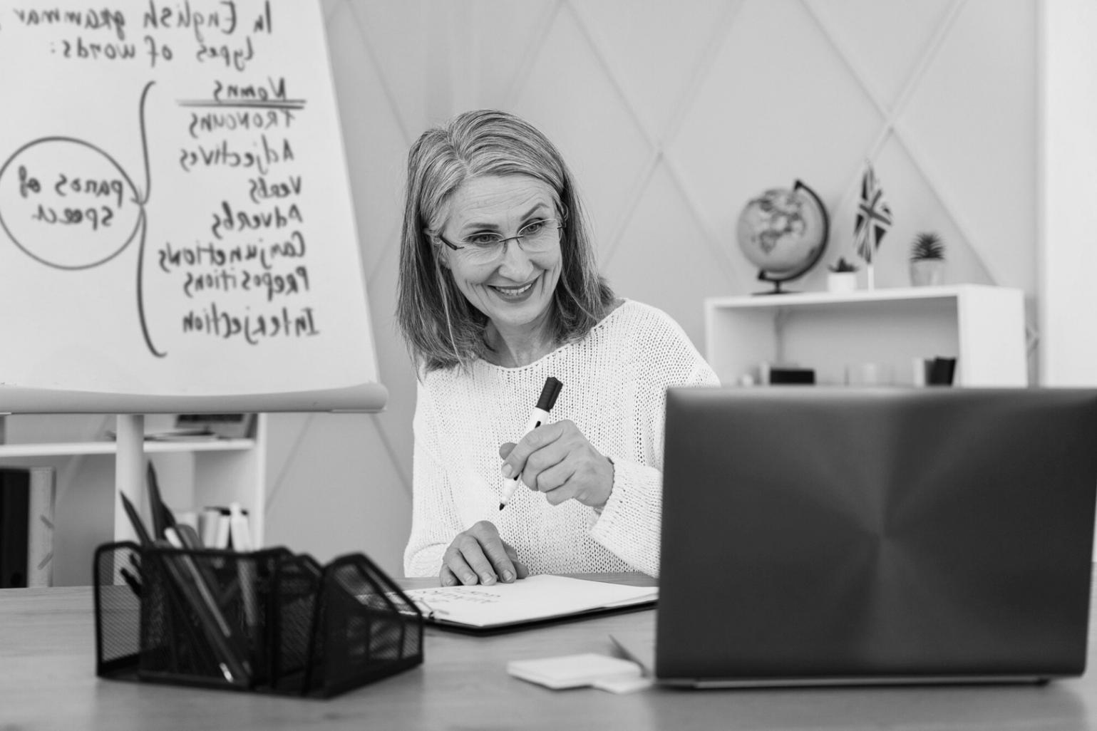 Business planning session showing financial forecasting tools and collaborative workspace